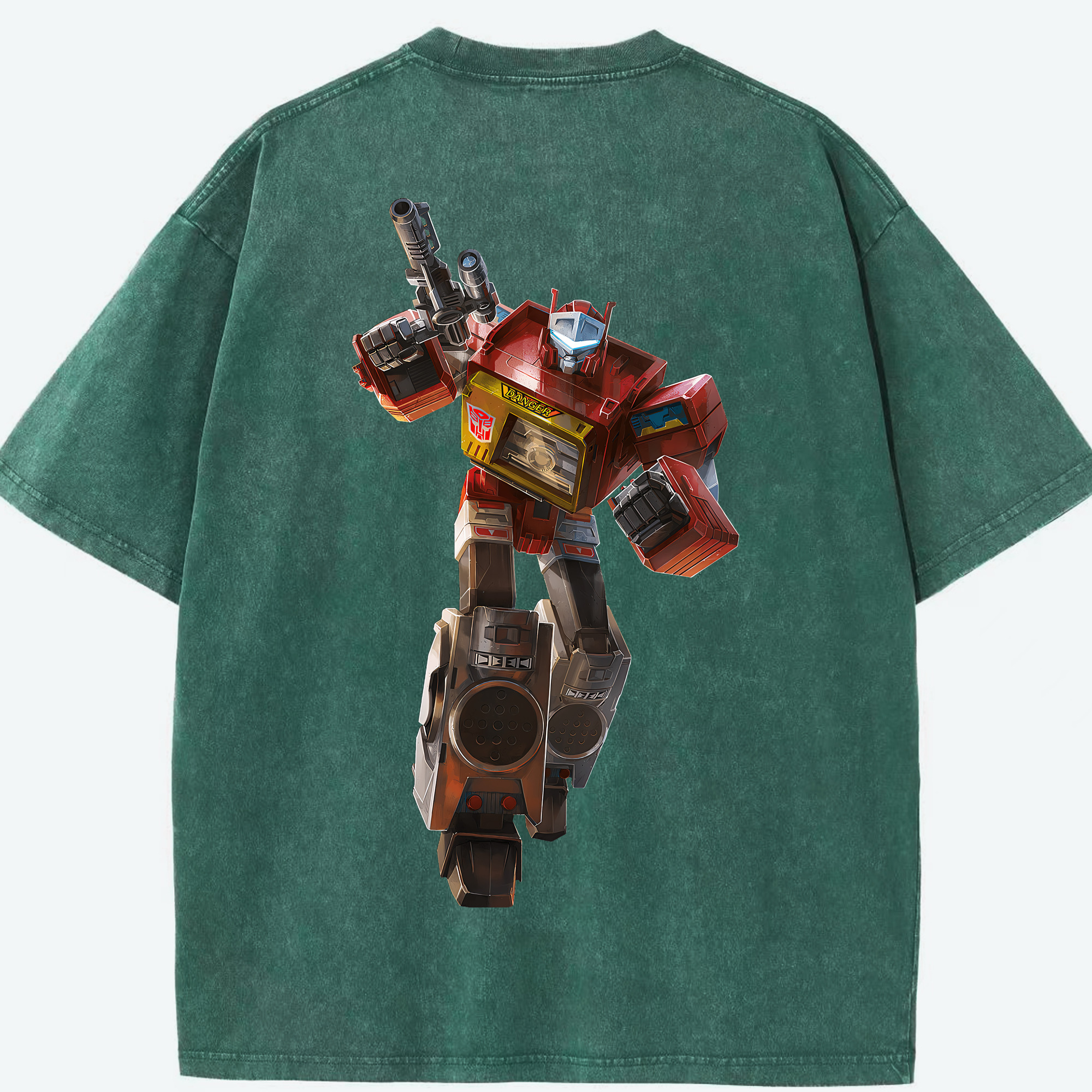 （画像用） Transformers トランスフォーマー 綿100% ヴィンテージ風 半袖Tシャツ（背面プリント）